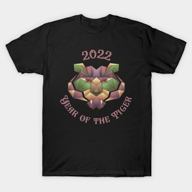 Pastel Abstract Year of the Tiger 2022 T-Shirt by Kylie Paul